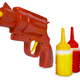 Illustration for article titled Condiment Pistol Blazes Burgers With Deliciousness